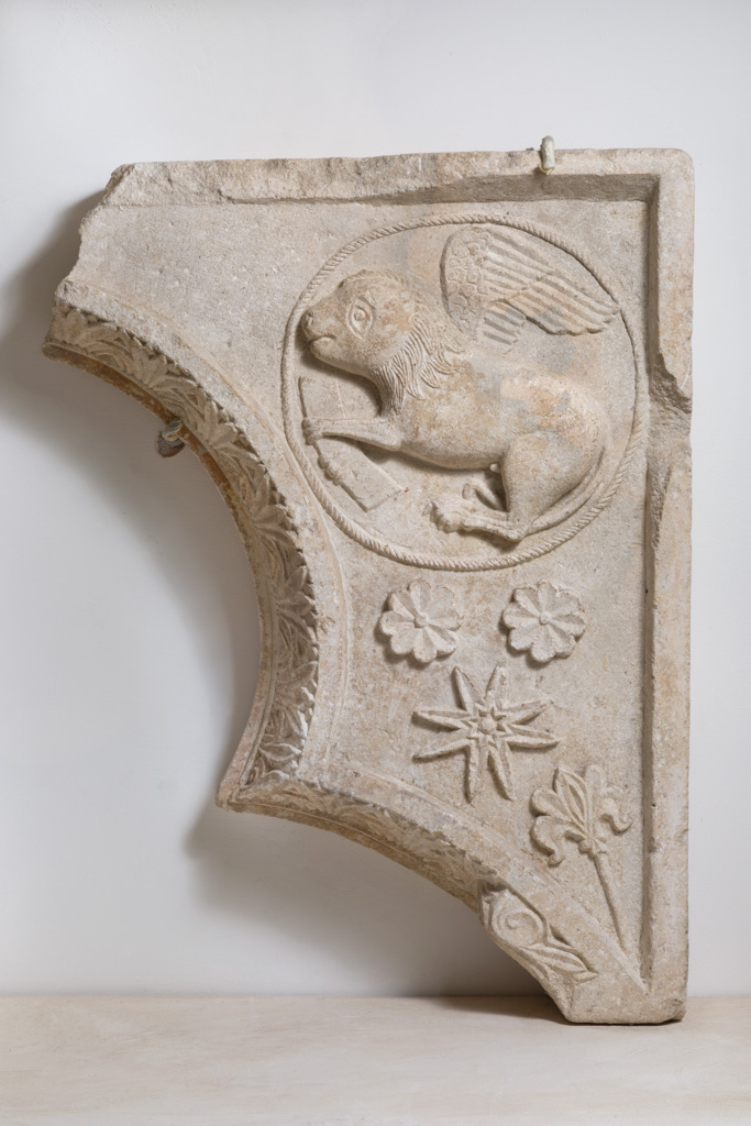simbolo di San Marco: leone (scultura, frammento) - bottega Italia centro-meridionale (XIII)