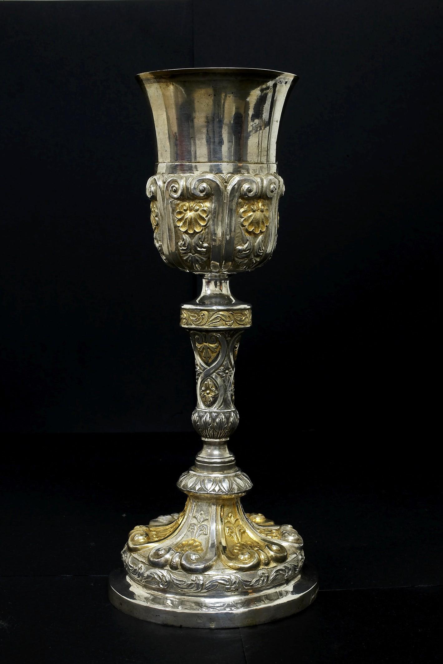 calice, opera isolata di Luigi Natale (attribuito) - ambito napoletano (sec. XIX)