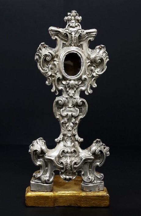 reliquiario-ostensorio, opera isolata - bottega napoletana (prima metà sec XVIII)