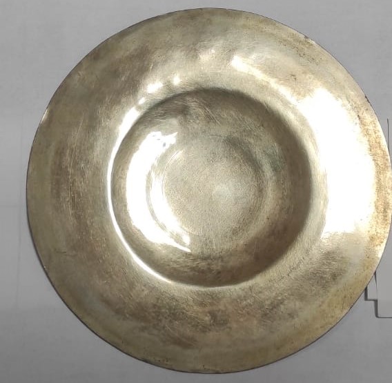 patena - piatto liturgico per la celebrazione eucaristica, opera isolata - ambito messinese (seconda metà sec XVIII)