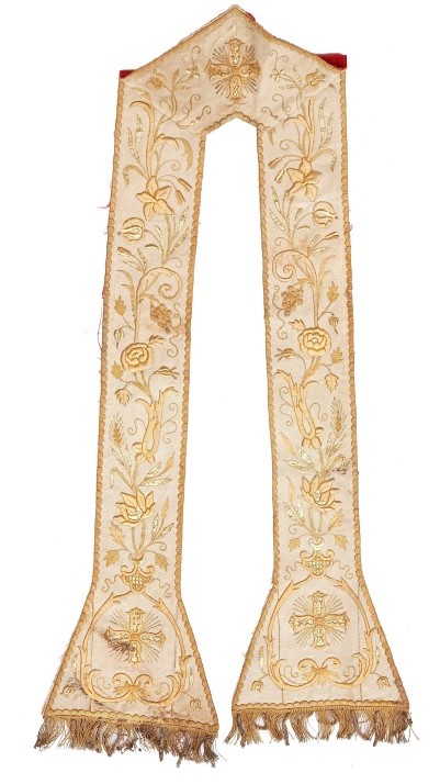 stola, elemento d'insieme - manifattura Italia meridionale (ultimo quarto sec XIX)