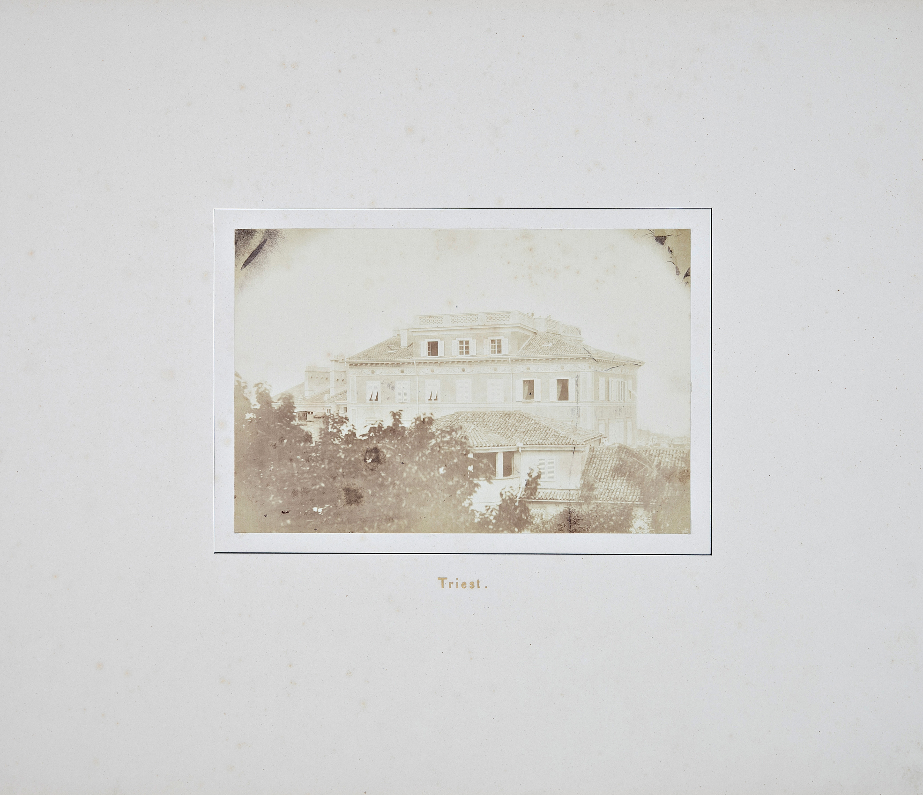 Trieste - città - vedute (positivo) di Mai, Franz (metà XIX)