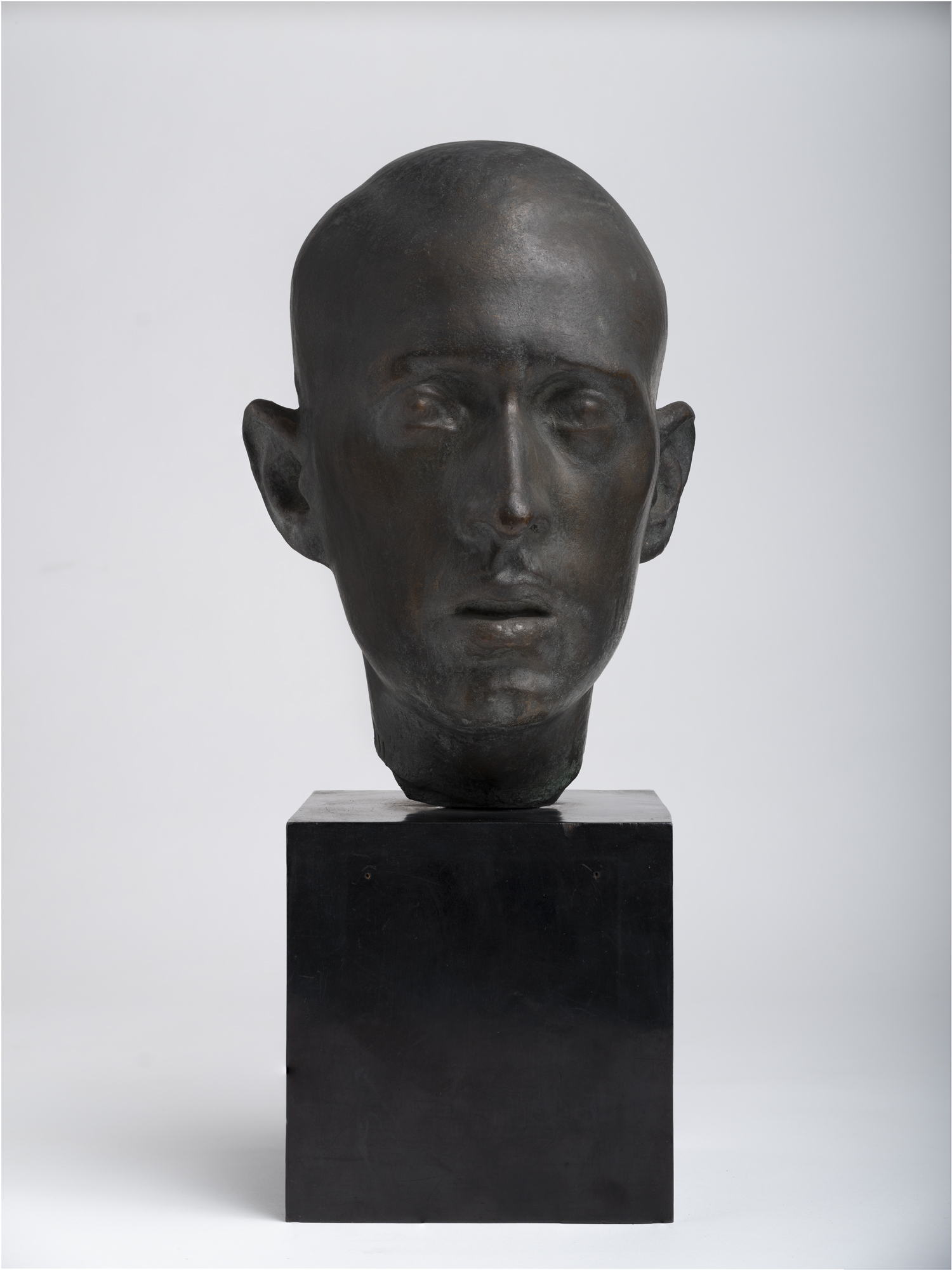 Testa di uomo (Ritratto), Testa di uomo (scultura) di Saglietti Angelo (anni quaranta sec. XX)