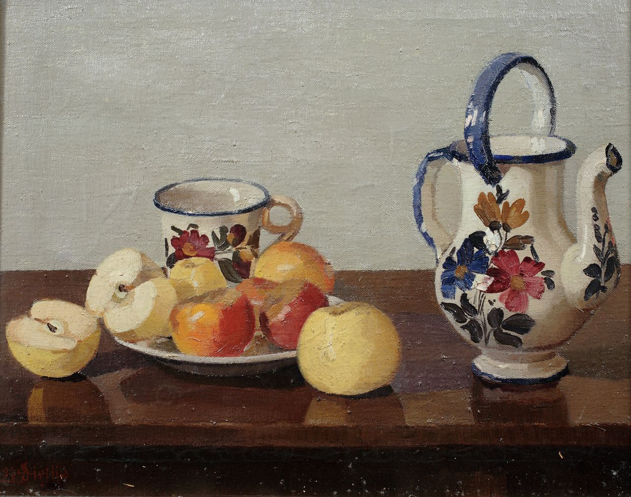 Natura morta, natura morta (dipinto) di De Divitiis Emilia (sec. XX)