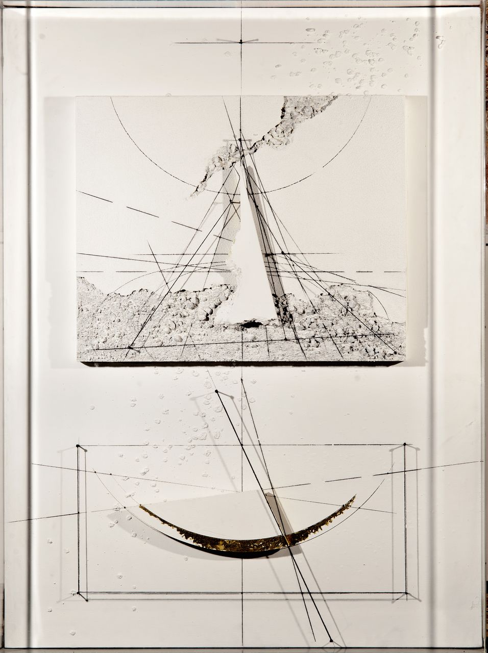 Costellazione 95 C, composizione astratta (dipinto) di Valentini Walter (sec. XX)