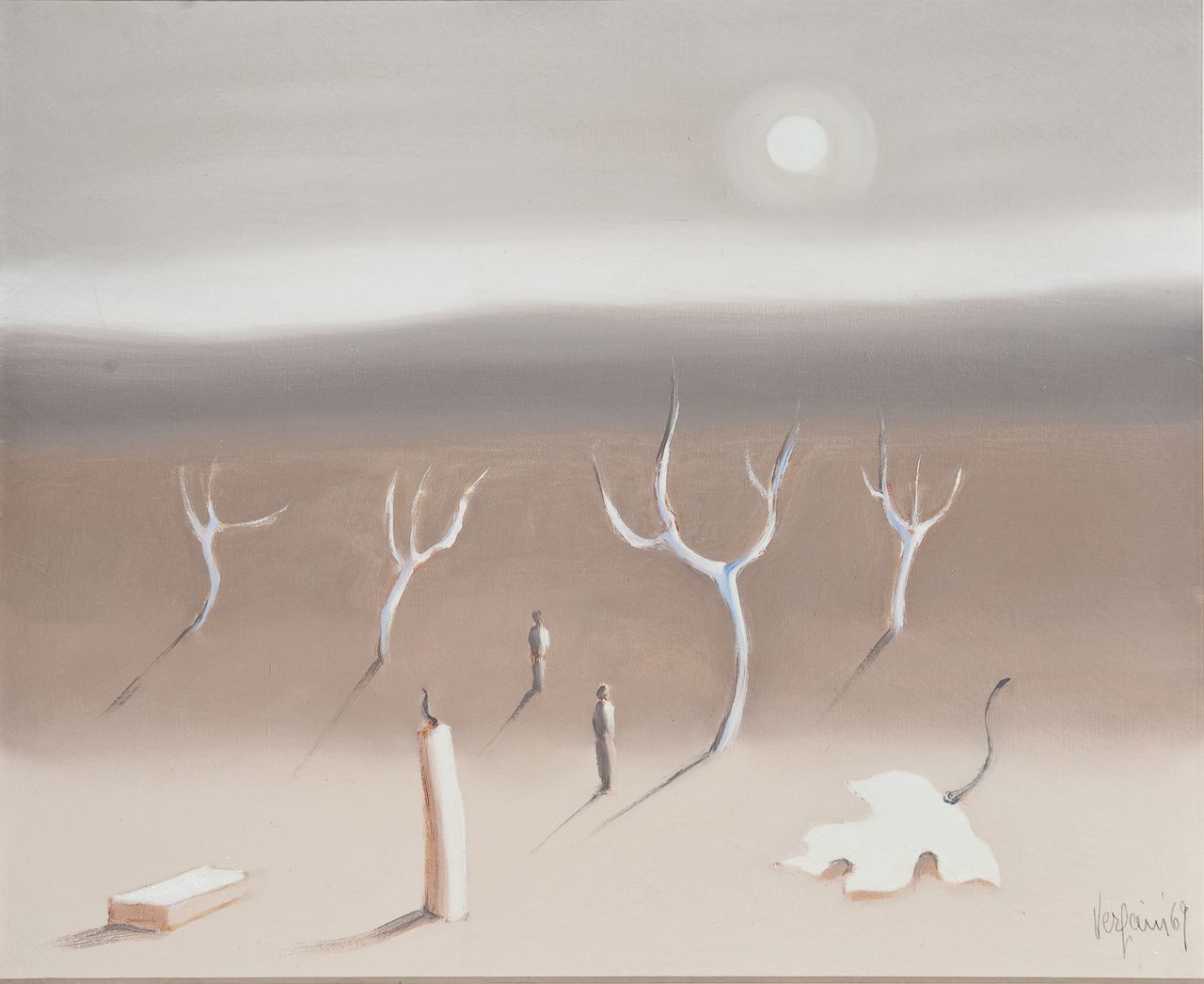 Estasi, paesaggio (dipinto, elemento di serie) di Vergani Mario (sec. XX)