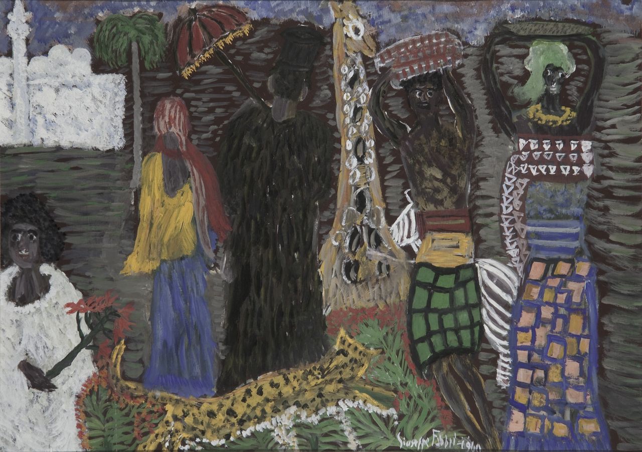 Mondo copto e mondo musulmano, allegoria (dipinto) di Fabbri Giuseppe (sec. XX)