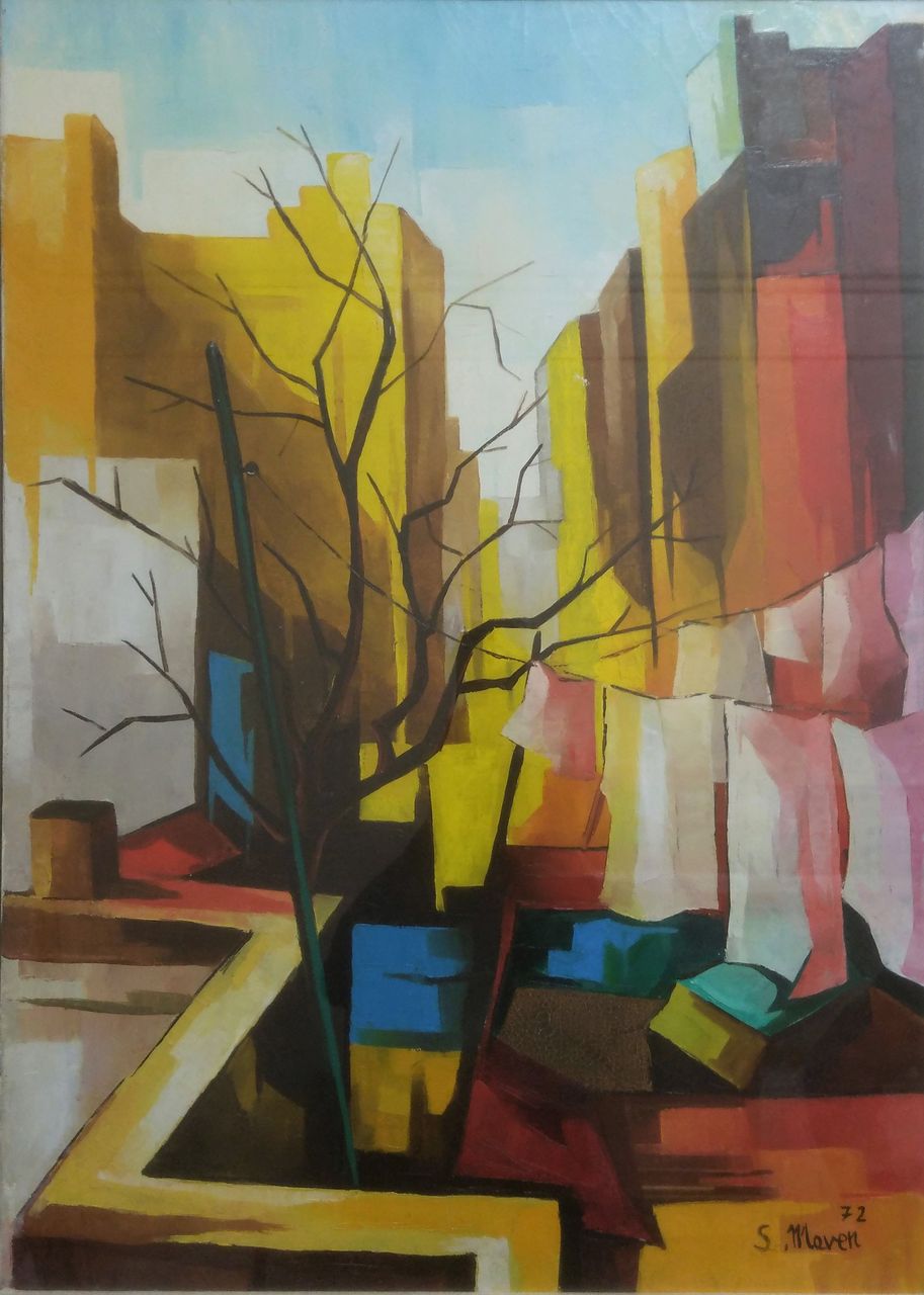 L'albero, veduta (dipinto) di Maven, Susy (sec. XX)