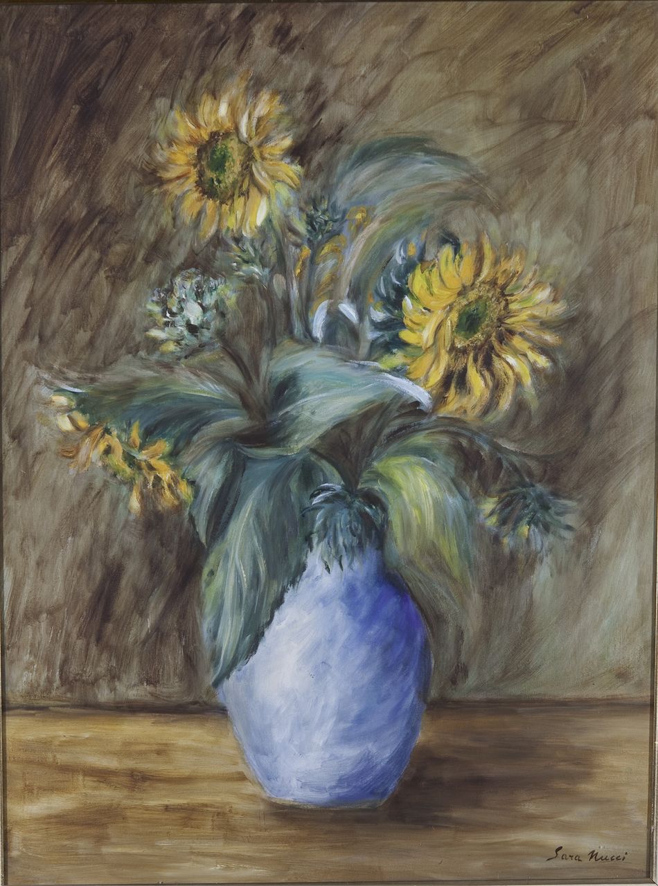 Fiori, natura morta (dipinto) di Nucci, Sara (sec. XX)