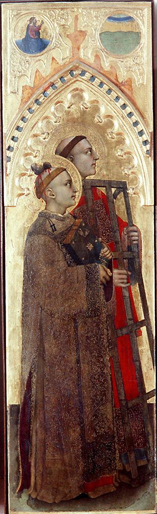 Santo Stefano, San Lorenzo, separazione della luce delle tenebre (scomparto di polittico) di Giovanni da Milano (sec. XIV)