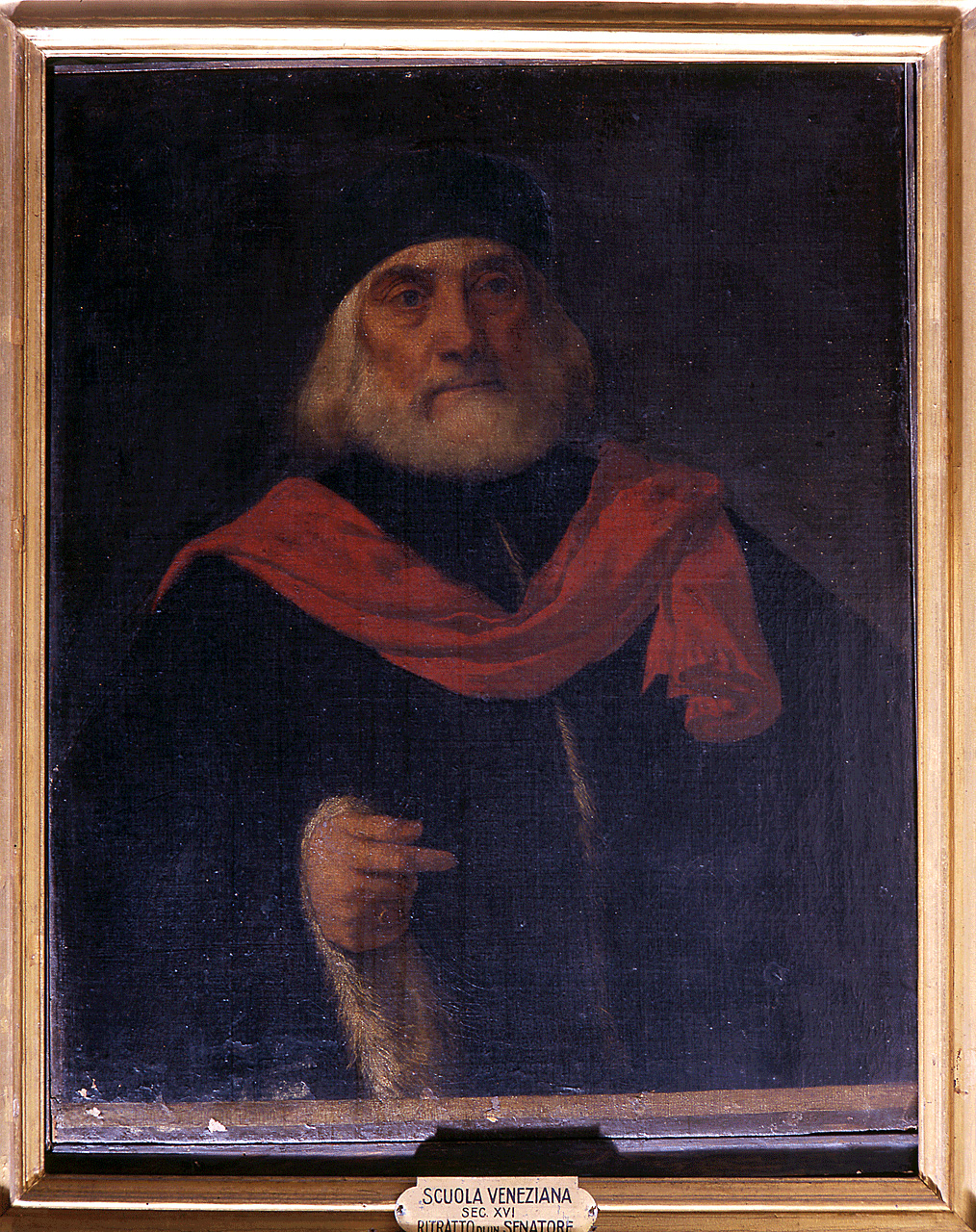 ritratto di senatore veneziano (dipinto) di De Pitati Bonifacio detto Bonifacio Veronese (sec. XVI)