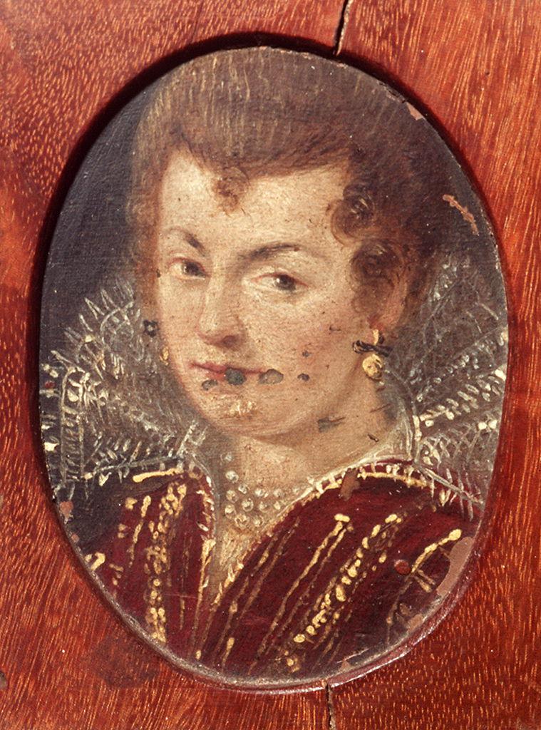 ritratto di donna (miniatura) - ambito fiorentino (sec. XVI)