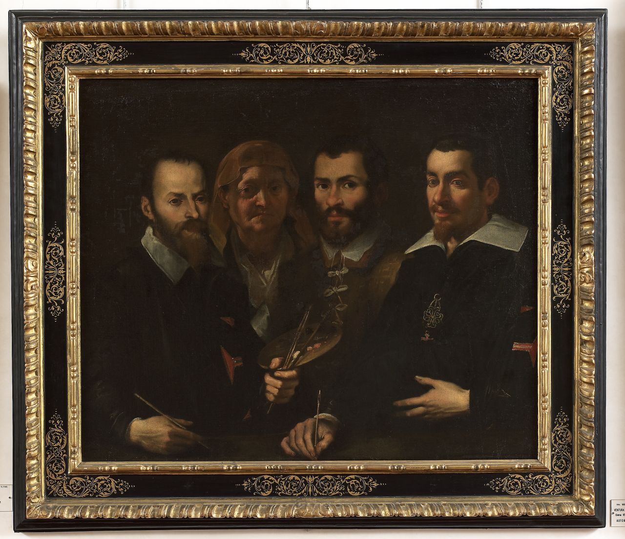 autoritratto di Francesco Vanni e Ventura Salimbeni coi genitori (dipinto) di Salimbeni Ventura, Vanni Francesco (sec. XVII)