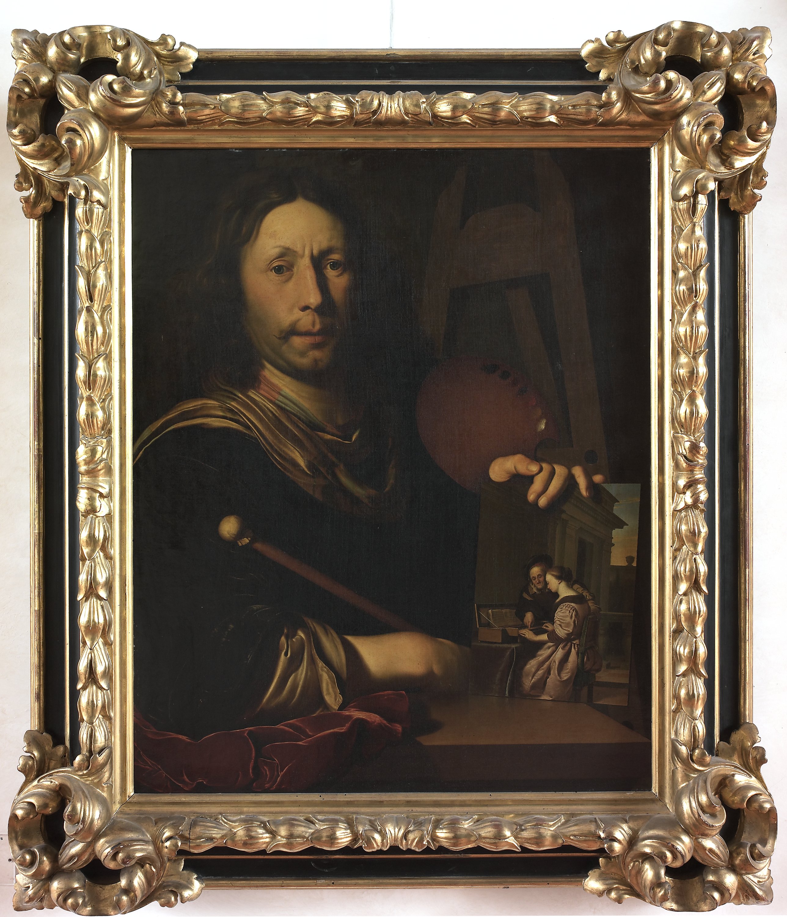 autoritratto di Frans van Mieris (dipinto) di Van Mieris Franz (sec. XVII)