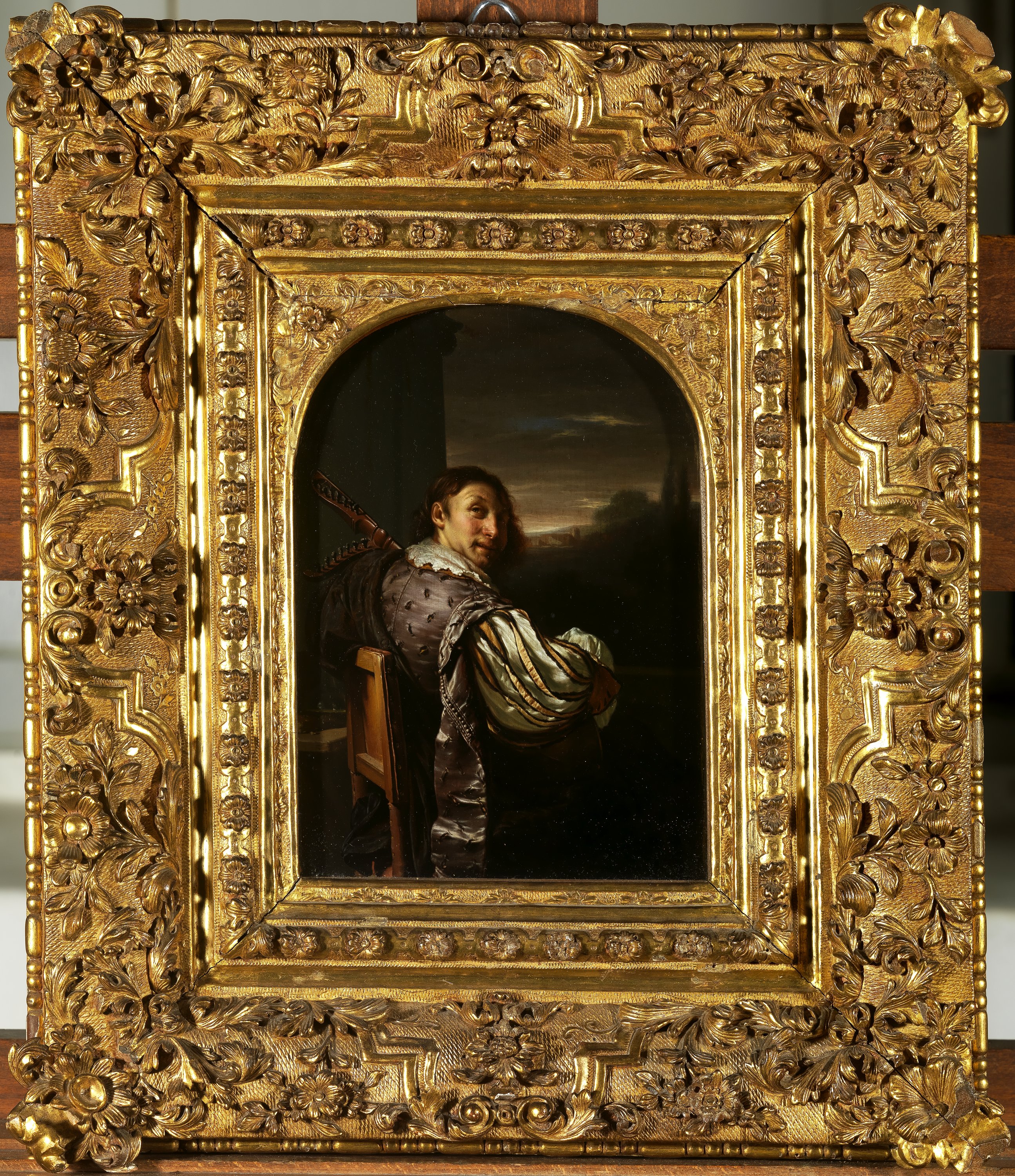 autoritratto di Frans Van Mieris (dipinto) di Van Mieris Frans (sec. XVII)