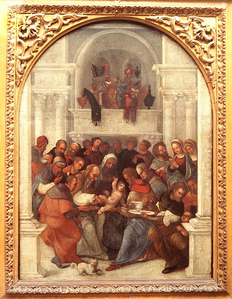 circoncisione di Gesù Bambino (dipinto) di Mazzolino Lodovico (sec. XVI)