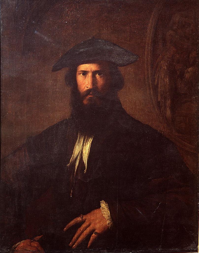 ritratto d'uomo (dipinto) di Mazzola Francesco detto Parmigianino (sec. XVI)