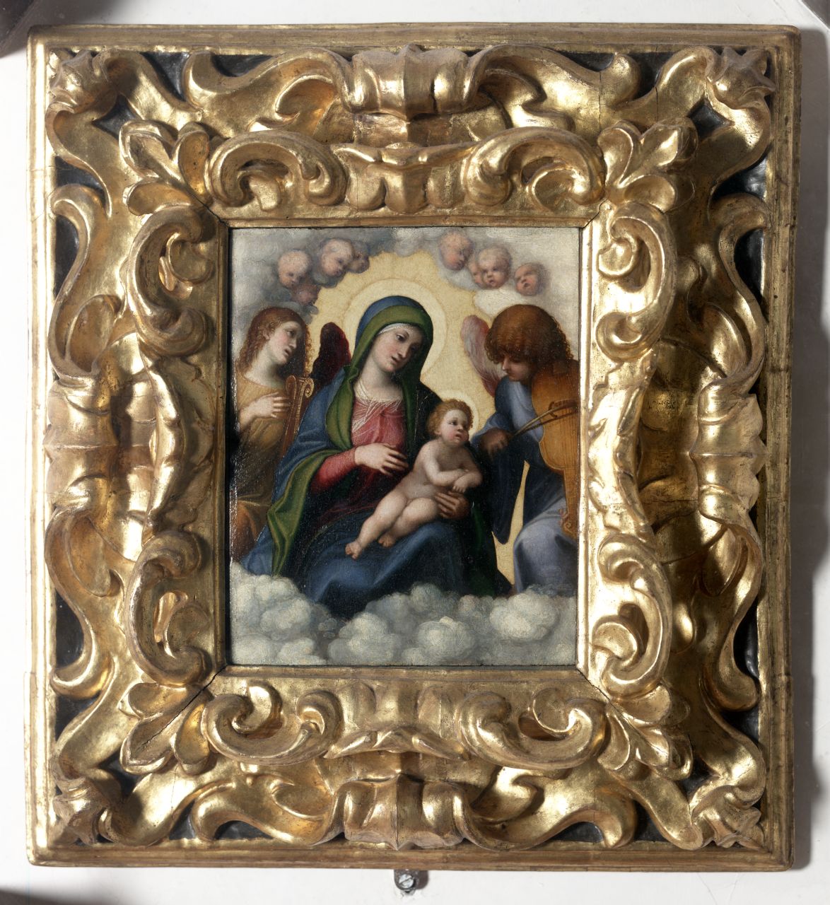 Madonna con Bambino in gloria (dipinto) di Allegri Antonio detto Correggio (sec. XVI)