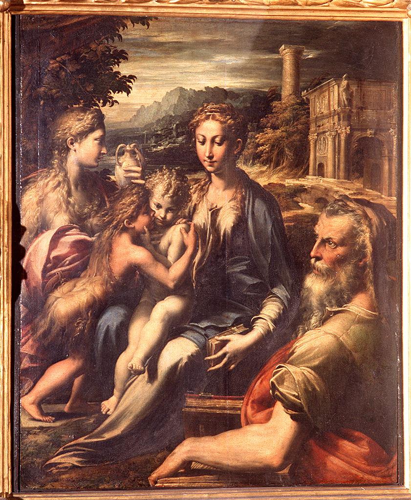 Madonna di san Zaccaria, Madonna con Bambino e Santi (dipinto) di Mazzola Francesco detto Parmigianino (sec. XVI)