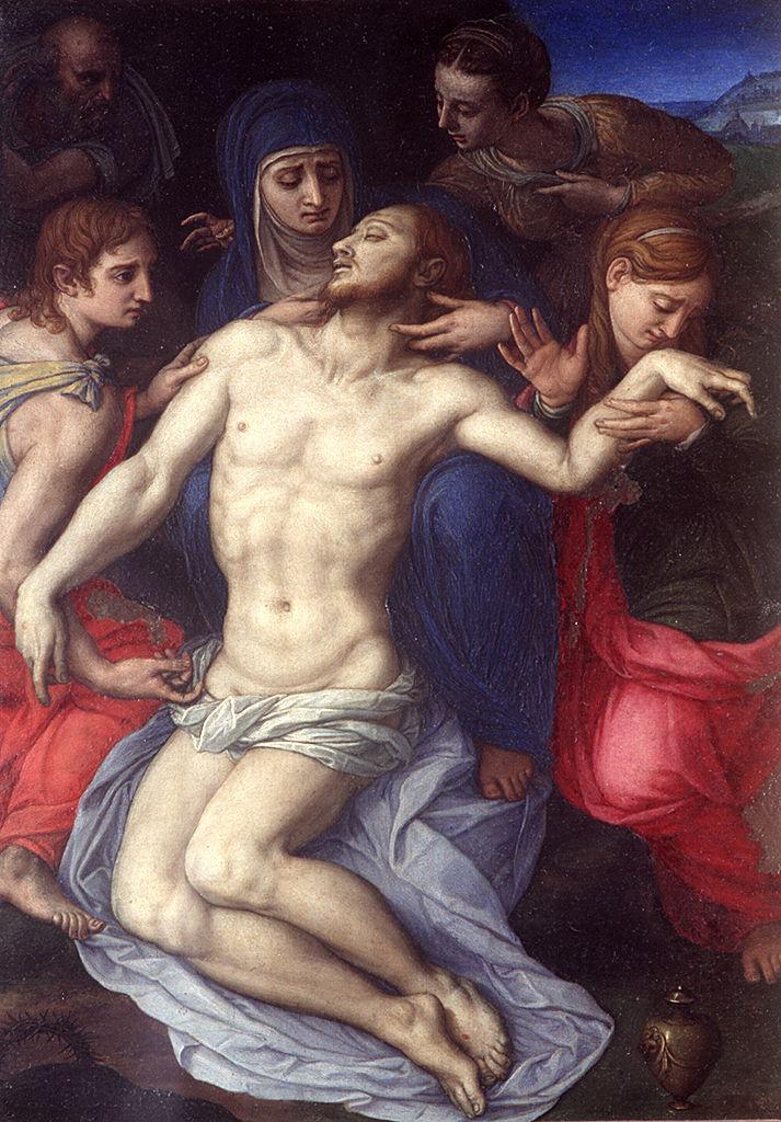 pietà (dipinto) di Allori Agnolo detto Bronzino (sec. XVI)