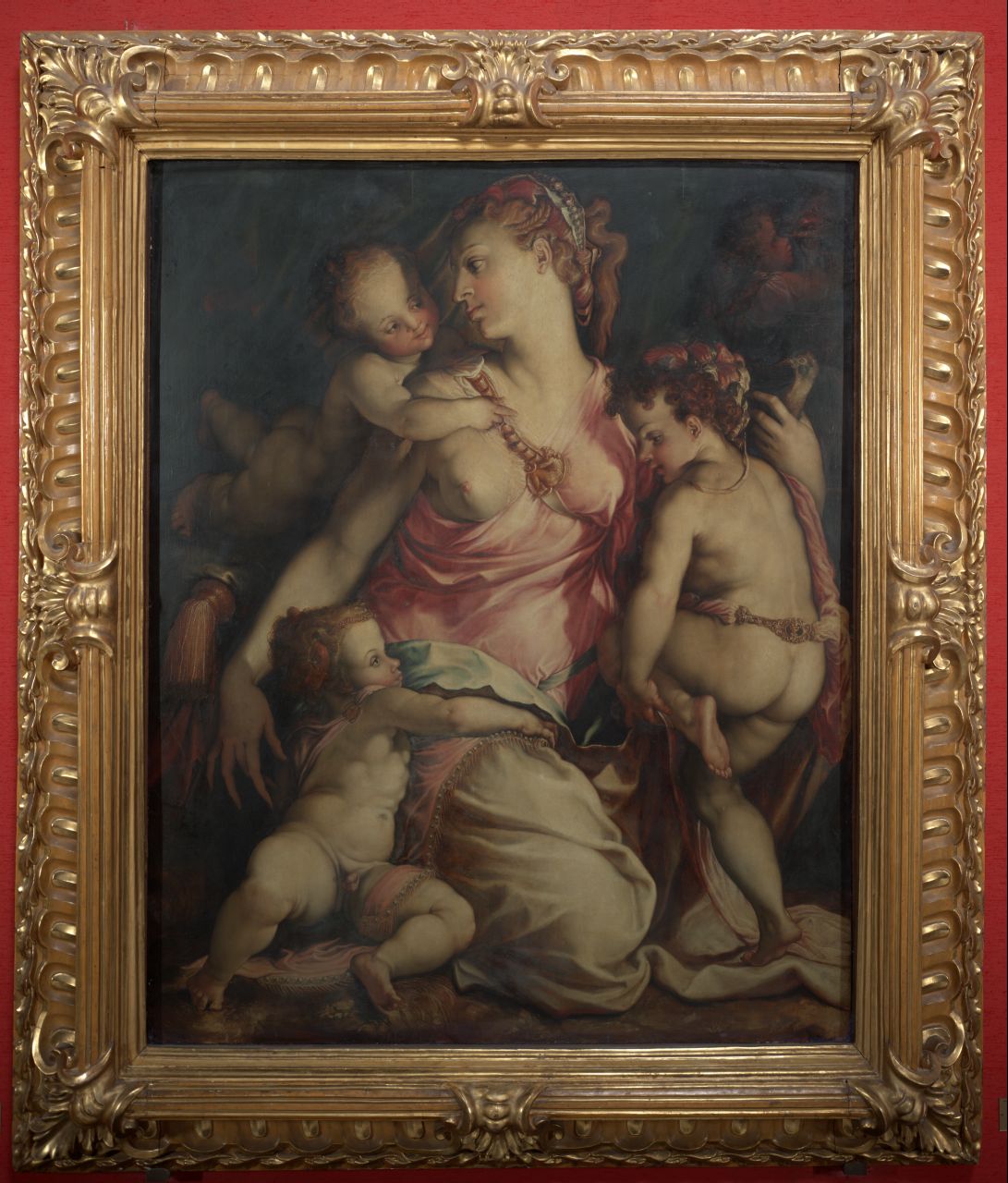 Carità (dipinto) di Salviati Francesco (sec. XVI)
