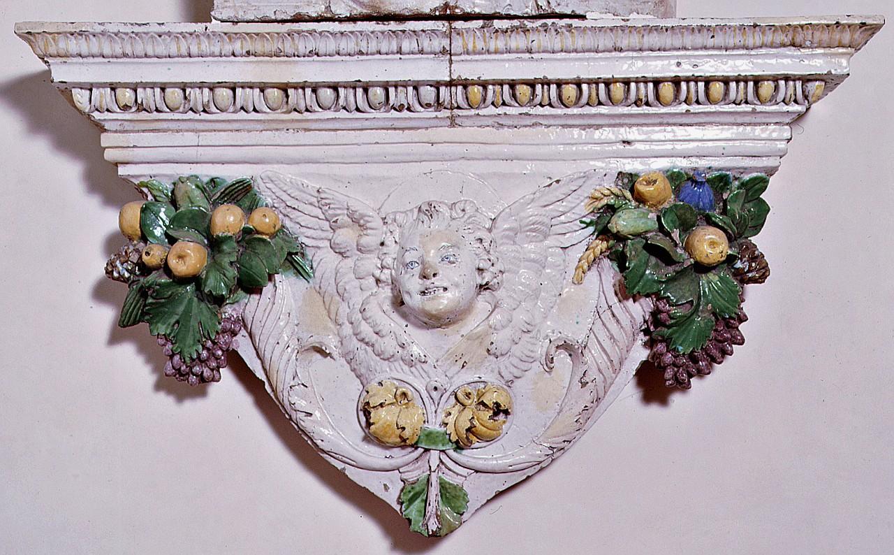 cherubino e motivo decorativo (mensola) di Buglioni Benedetto (inizio sec. XVI)