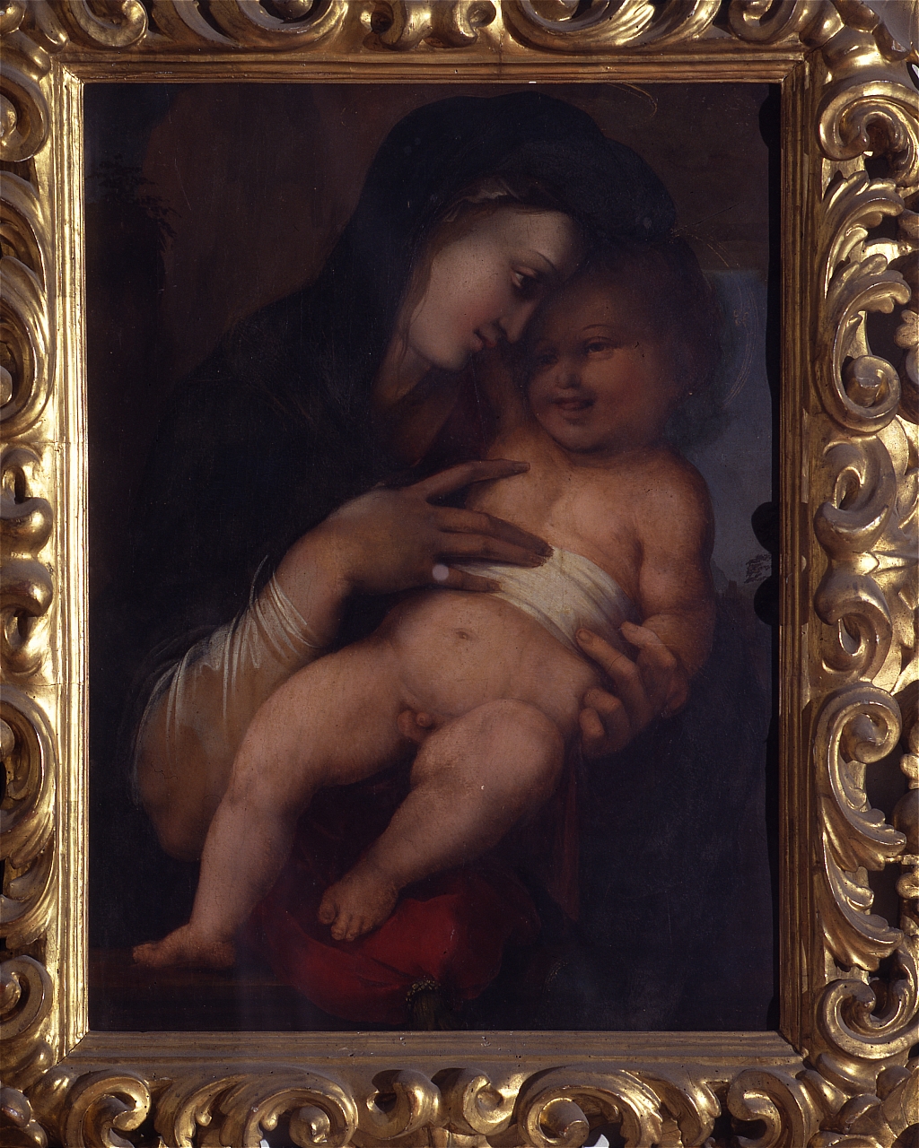 Madonna con Bambino (dipinto) di Berruguete Alonso Gonzales (sec. XVI)