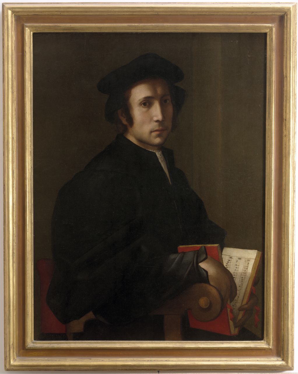 ritratto di musicista (dipinto) di Carucci Jacopo detto Pontormo (sec. XVI)
