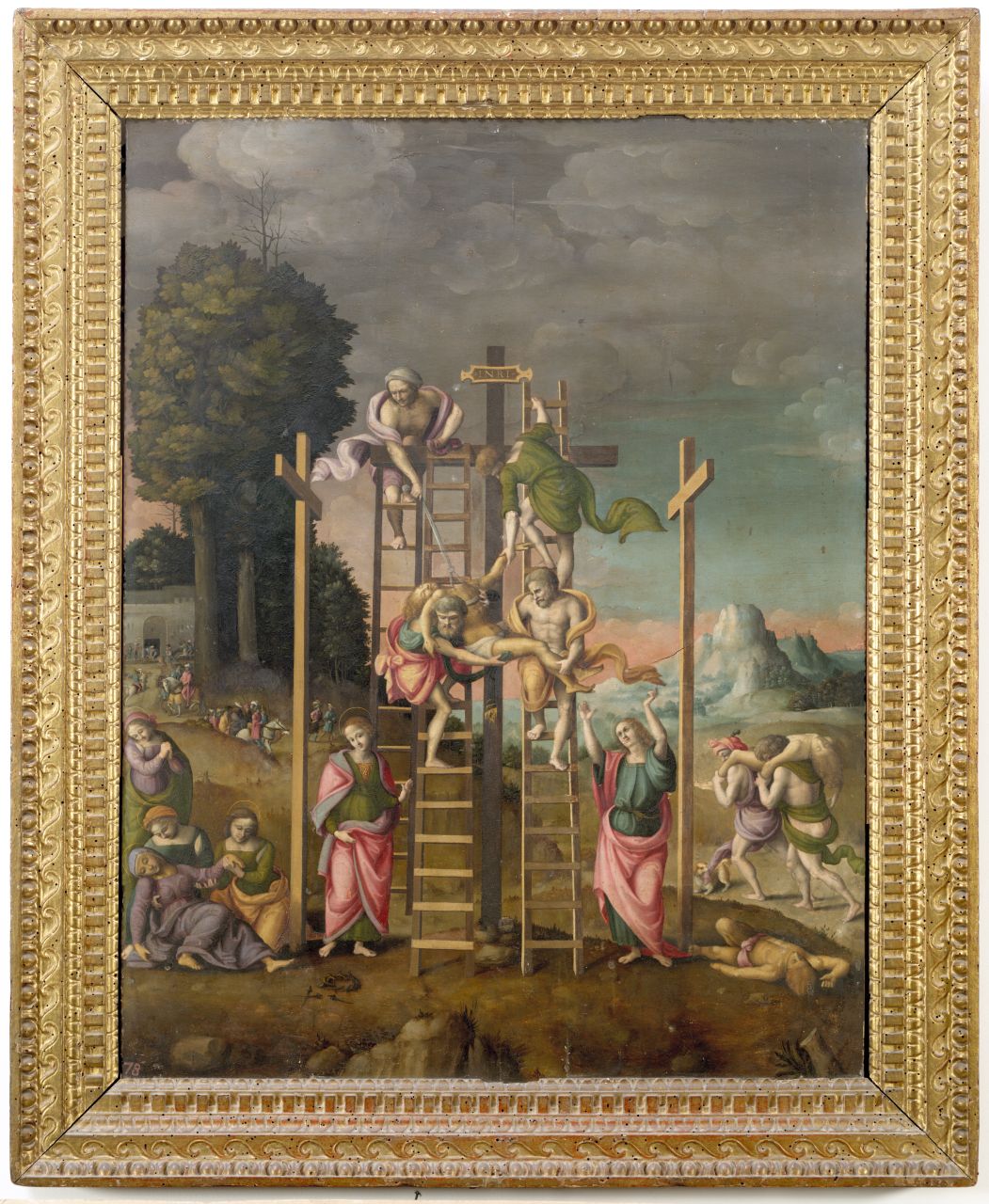 deposizione di Cristo dalla croce (dipinto) di Francesco d'Ubertino detto Bachiacca (sec. XVI)