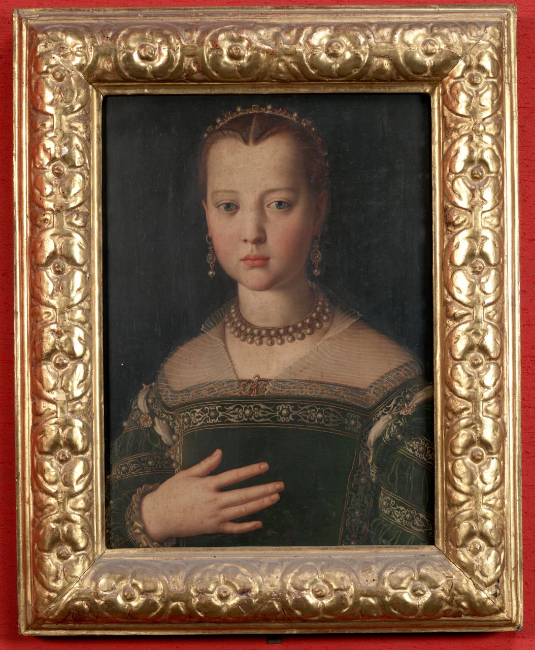 ritratto di Maria de' Medici (dipinto) di Allori Agnolo detto Bronzino (sec. XVI)