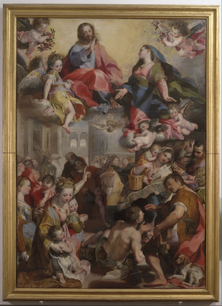 Madonna del Popolo, Madonna che intercede per il popolo (dipinto) di Barocci Federico (sec. XVI)