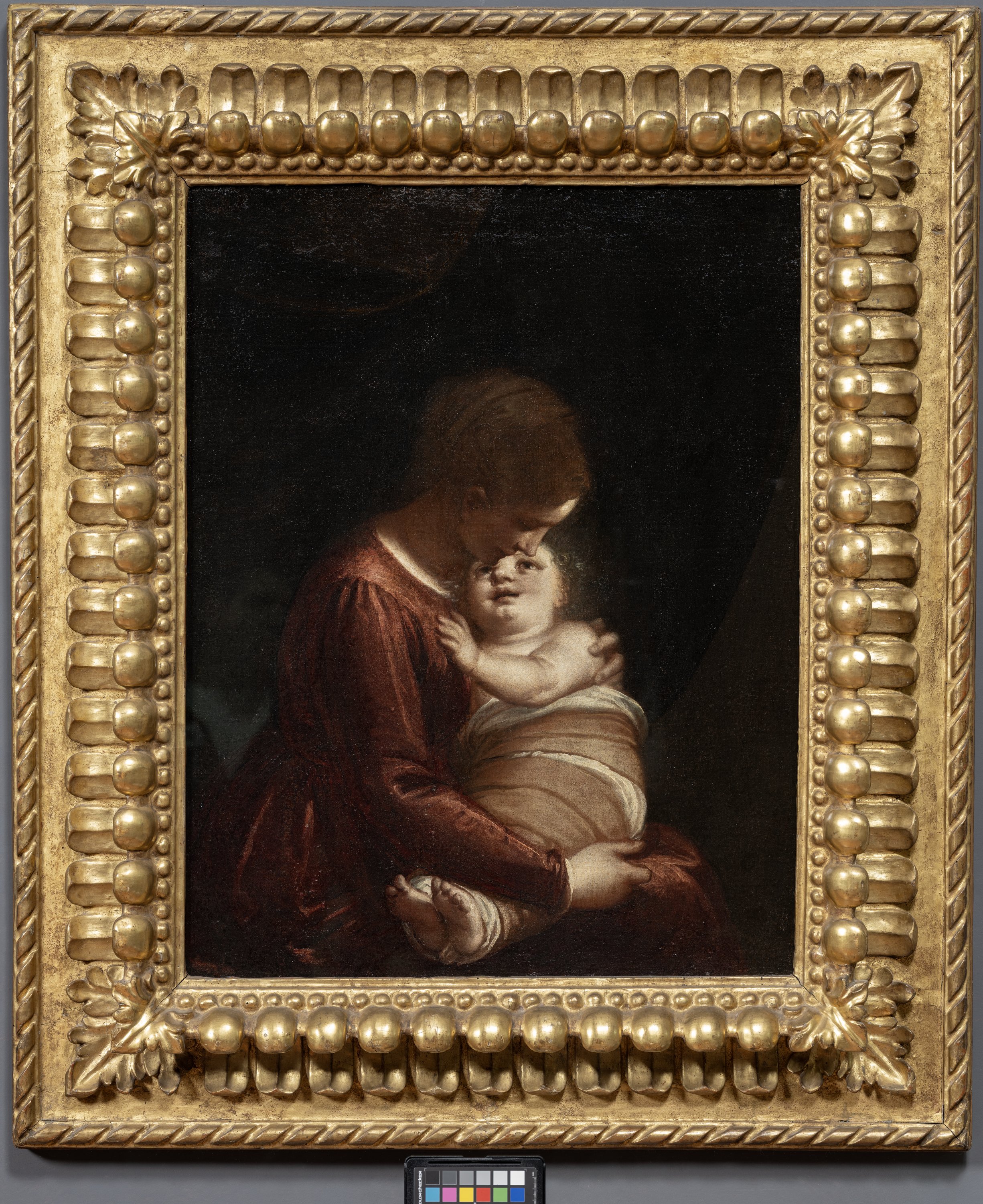 Madonna con Bambino (dipinto) di Cambiaso Luca (sec. XVI)
