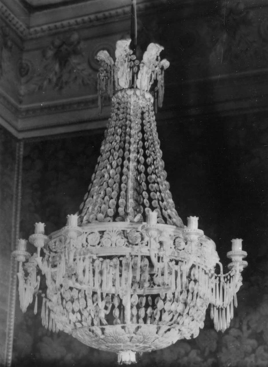 lampadario - manifattura italiana (prima metà sec. XIX)