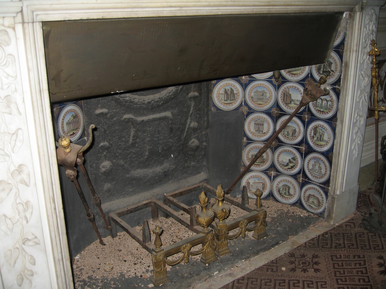 alare, coppia - bottega italiana (sec. XIX)