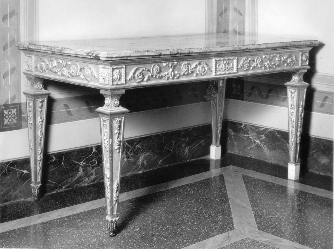 tavolo - bottega toscana (fine sec. XVIII)