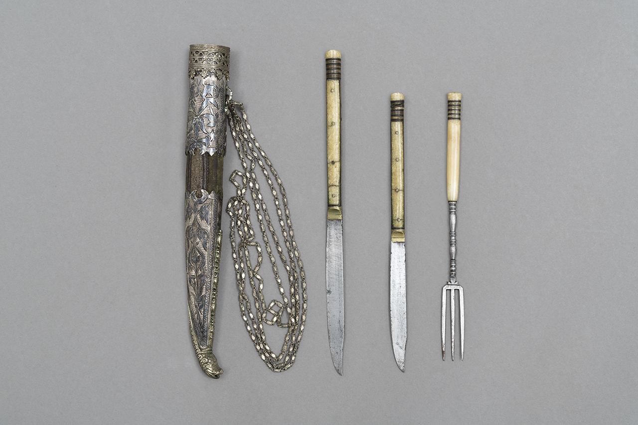 servizio di posate, elemento d'insieme - manifattura caucasica-ottomana (prima metà XIX)