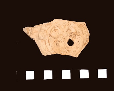 lucerna/ becco, disco, Loeschcke VIII/ Tipo Bailey Q (SECOLI/ ARCHI DI SECOLI/ II-III d.C)