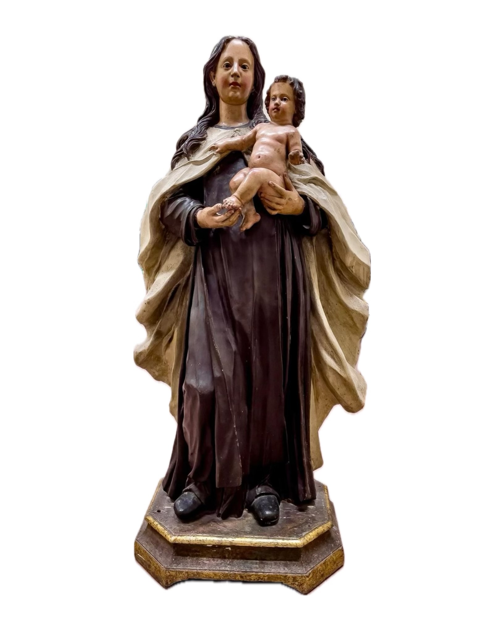 Madonna con Bambino (scultura) - bottega napoletana (XVIII)