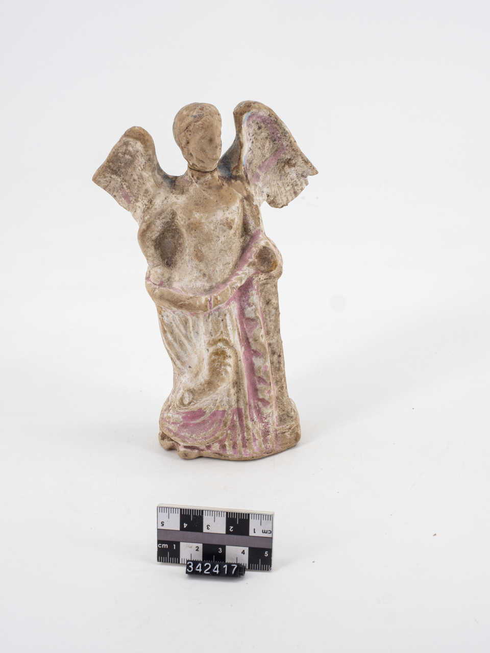 statuetta/ femminile, alata (ca SECOLI/ ARCHI DI SECOLI/ IV a.C.-III a.C)
