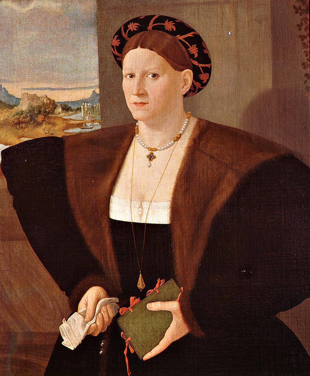 ritratto di donna (dipinto) - ambito lombardo-veneto (sec. XVI)