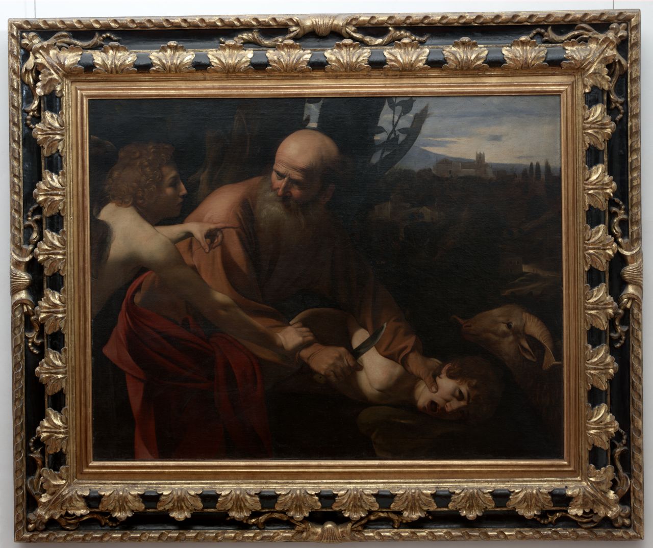 sacrificio di Isacco (dipinto) di Merisi Michelangelo detto Caravaggio (sec. XVII)
