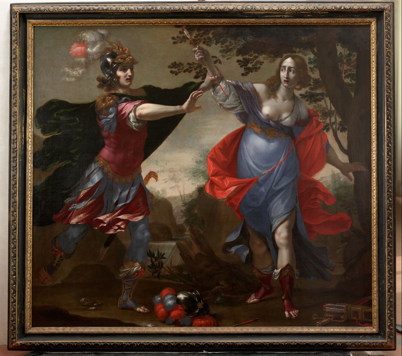 Rinaldo impedisce il suicidio di Armida (dipinto) di Dandini Cesare (secondo quarto sec. XVII)