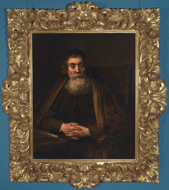 il rabbino, ritratto di vecchio (dipinto) di Van Rijn Rembrandt Harmenszoon (sec. XVII)