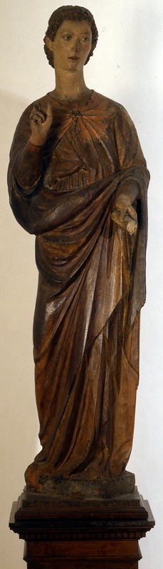 angelo annunciante (scultura) di Domenico di Niccolò dei Cori (sec. XV)