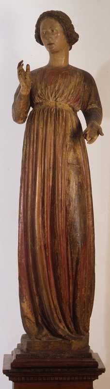 Madonna annunciata (scultura) di Domenico di Niccolò dei Cori (sec. XV)