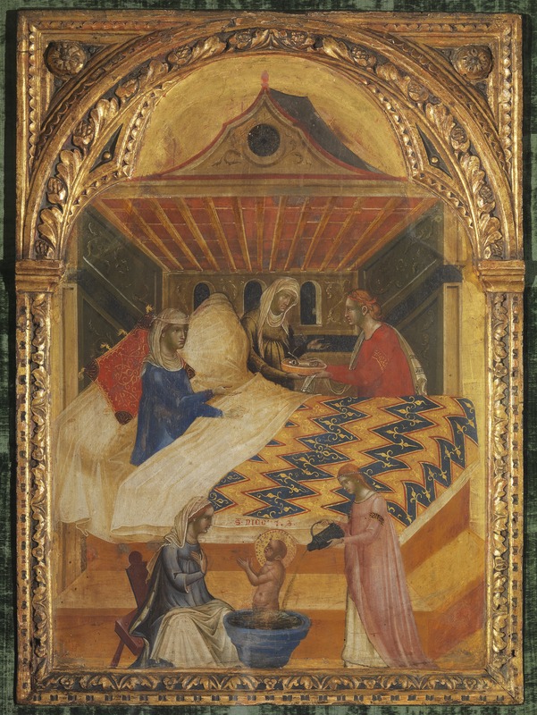 nascita di San Nicola di Bari (dipinto) di Paolo Veneziano (sec. XIV)