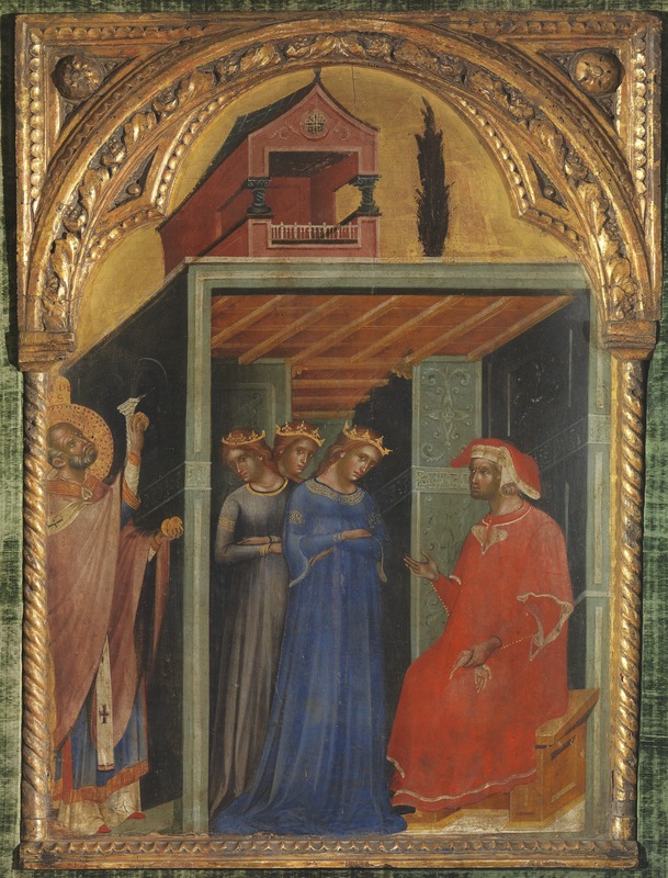 elemosina di San Nicola di Bari (dipinto) di Paolo Veneziano (sec. XIV)