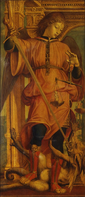 San Michele Arcangelo (dipinto) di Zenale Bernardo (sec. XV)