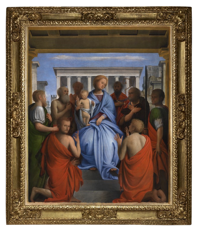 Madonna con Bambino e Santi (dipinto) di Bramantino (sec. XVI)