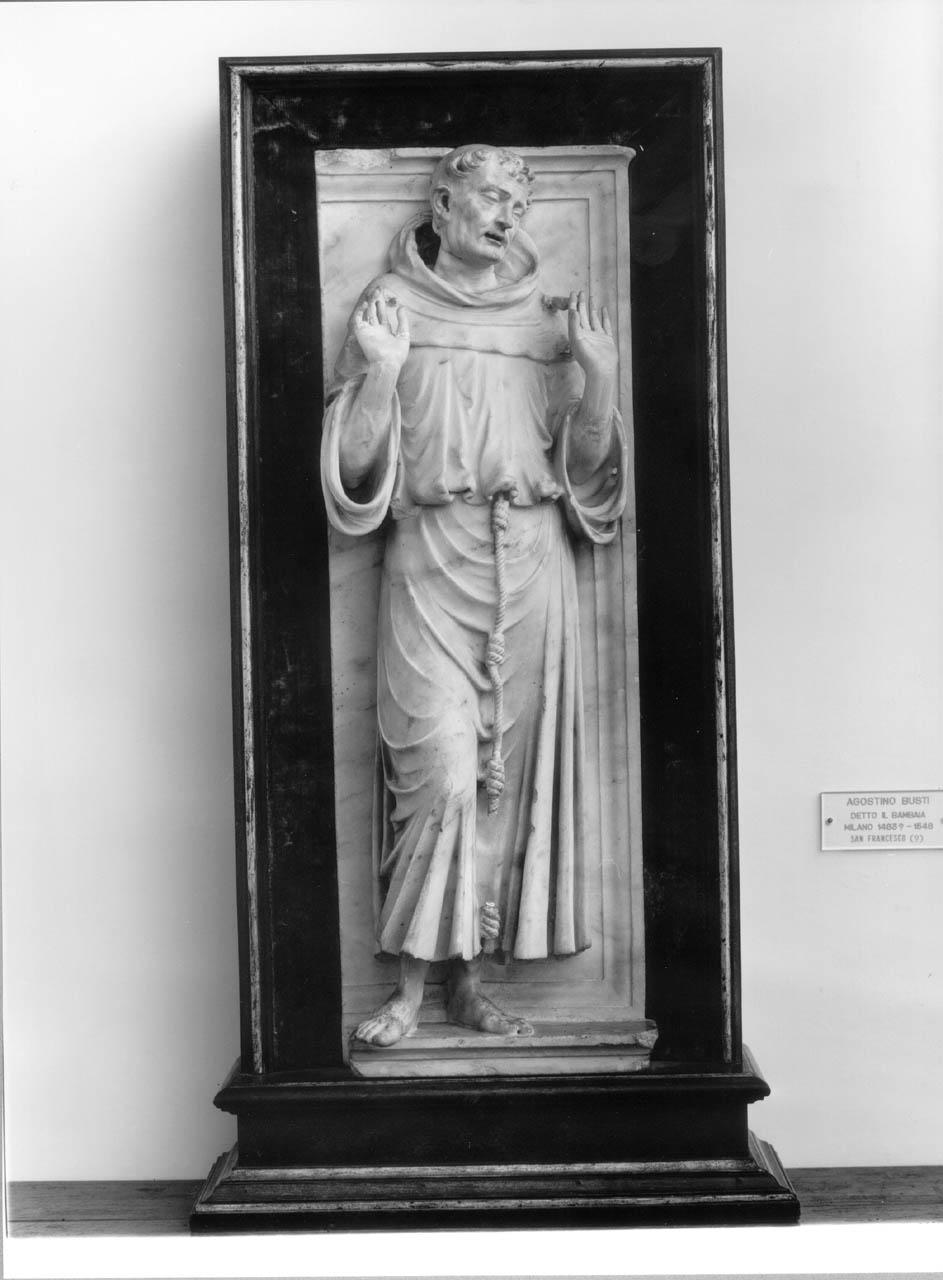 San Francesco d'Assisi (?) (rilievo) di Busti Agostino detto Bambaia (sec. XVI)